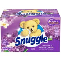Lençóis de secagem de amaciante de roupas Snuggle Lavender Vanilla 230ct