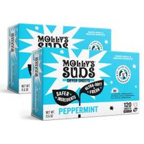 Lençóis de secagem e amaciante de tecidos Molly's Suds Sensitive Skin