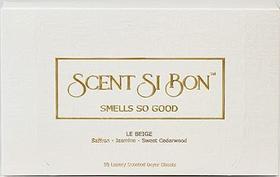 Lençóis de Secagem Perfumados Scent Si Bon Luxury Le Beige - Pacote com 50 Unidades
