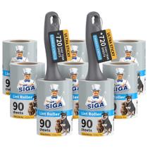 Lençóis Lint Roller MR.SIGA Extra Sticky 720 para pêlos de animais Lençóis Lint Roller MR.SIGA Extra Sticky 720 para pêlos de animais