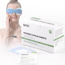 Lençóis para pálpebras Aroma Season 100% algodão natural, caixa de 50 unidades