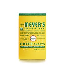 Lençóis para secar roupas MRS. MEYER'S CLEAN DAY, amaciante de roupas 80 unidades