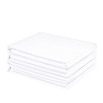 Lençóis planos FreshCulture King Size, pacote com 2 unidades, microfibra branca