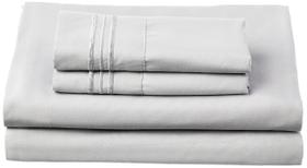 Lençóis Queen Sweet Home Collection Supreme - Cor Prata Lençóis Queen Sweet Home Collection Supreme - Cor Prata