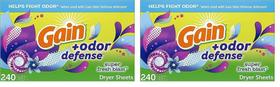 Lençóis secadores Gain + Odor Defense Super Fresh Blast 240ct