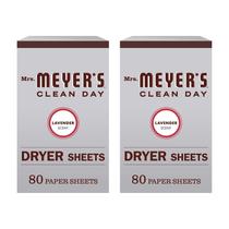 Lençóis secadores Mrs. Meyer's Clean Day Lavender, pacote com 2 unidades (160) Lençóis secadores Mrs. Meyer's Clean Day Lavender, pacote com 2 unidades (160)