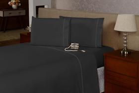 Lençol 3 Pçs Solteiro Percal 180 Fios Ponto Palito