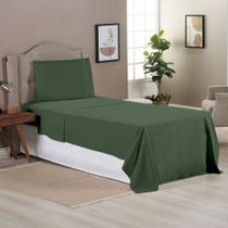 Lençol 3 Peças Solteiro Micro Percal 400 Fios Macio