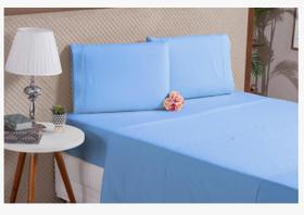 Lençol 4 Peças Algodão Casal Queen ul Percal 180 Fios