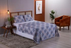 Lençol 4 Peças Para Cama Casal King Size 2,03m x 1,93m Tecido 400 Fios Micropercal 100% Poliéster Lençol 4 Peças Para Cama Casal King Size 2,03m x 1,93m Tecido 400 Fios Micropercal 100% Poliéster