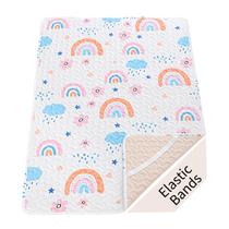 Lençol acolchoado Pack n Play MatLeya 97x66cm, elástico acolchoado
