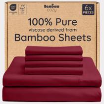 Lençol Ajustado Bambaw Queen Size 100% Bambu Refrescante com Bolso Profundo Lençol Ajustado Bambaw Queen Size 100% Bambu Refrescante com Bolso Profundo
