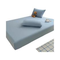 Lençol Ajustável De Cor Sólida Para Colchão De Tamanho Solteiro, Casal E Queen Com Faixa Elástica