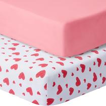 Lençol Ajustável GUNTAIL 96x66 cm 2 Unidades Love & Pink Lençol Ajustável GUNTAIL 96x66 cm 2 Unidades Love & Pink