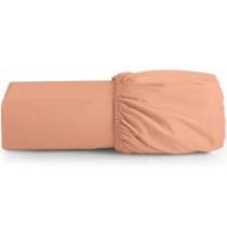 Lençol Avulso C/Elástico Salmão Solteiro 100 % Algodão