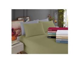 Lençol Avulso Cama Casal Com Elástico Vivaldi Malha Verde