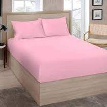 Lençol Avulso Casal com Elástico Rosa - Premium Plus Lençol Avulso Casal com Elástico Rosa - Premium Plus