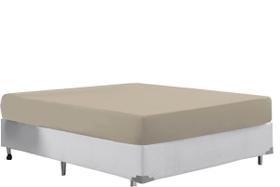 Lençol Avulso Com Elástico Cama Casal 400 Fios Macio Bege Lençol Avulso Com Elástico Cama Casal 400 Fios Macio Bege