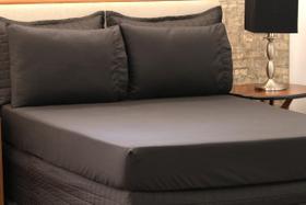 Lençol Avulso com Elástico Casal King Microfibra Liso