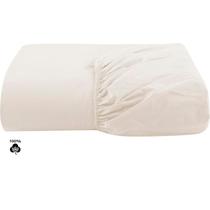 Lençol Avulso Com Elástico Queen Size 100% Algodão Percal 200 Fios Colchão Até 40cm De Altura