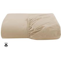 Lençol Avulso Com Elástico Queen Size 100% Algodão Percal 200 Fios Colchão Até 40cm De Altura
