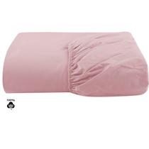 Lençol Avulso Com Elástico Queen Size 100% Algodão Percal 200 Fios Colchão Até 40cm De Altura