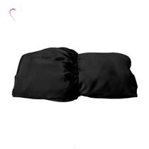 Lençol Avulso Com Elástico Solteiro Cetim Seda - Preto