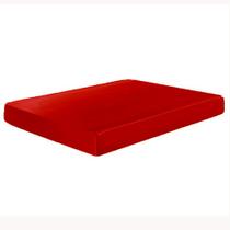 Lençol Avulso Com Elástico Solteiro Cetim Seda Vermelho Brilho