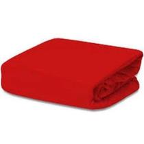 Lençol Avulso de Solteiro Vermelho 100% Algodão Percal 150 Fios