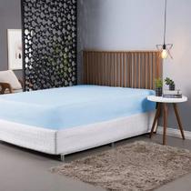 Lençol Avulso Elástico Casal Pro Max Percal 400 Fios Gifran Azul HOTEL POUSADA REVENDA Lençol Avulso Elástico Casal Pro Max Percal 400 Fios Gifran Azul HOTEL POUSADA REVENDA