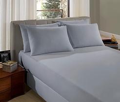 Lençol avulso estamparia premium linea king cinza 100% algodão Lençol avulso estamparia premium linea king cinza 100% algodão