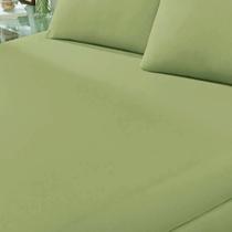 Lençol Avulso KazzaVip Queen Malha 100% Algodão Basic Liso com Elástico Verde Musgo Lençol Avulso KazzaVip Queen Malha 100% Algodão Basic Liso com Elástico Verde Musgo