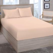 Lençol Avulso Liso Com Elástico Queen Premium Linea 180 Fios Estamparia