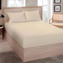 Lençol Avulso Liso Com Elástico Queen Premium Linea 180 Fios Estamparia