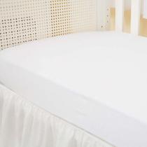 Lençol Avulso Mini Berço 58 Cm Largura Percal 200 Fios Branco
