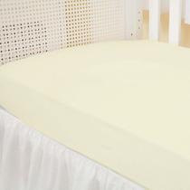 Lençol Avulso Mini Berço 58 Cm Largura Percal 200 Fios Palha