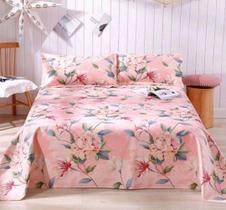 Lençol Avulso Para Cama Casal Sem Elástico Microfibra Estampadas Sortidos