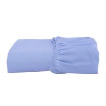 Lençol Avulso Para Mini Berço Algodão 1 Peça Azul