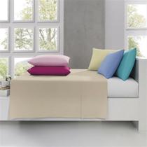 Lençol avulso prata liso com elastico queen - santista