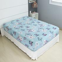 Lençol Avulso Queen Estampado COZZILAR - Malha 100% Algodão com Elástico, Conforto e Ajuste Perfeito