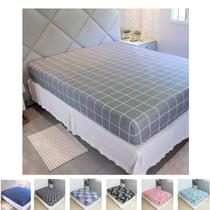 Lençol Avulso Queen Estampado COZZILAR - Malha 100% Algodão com Elástico, Conforto e Ajuste Perfeito