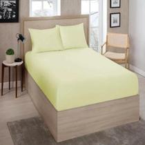 Lençol Avulso Queen Premium Linea 180 Fios Com Elástico 100% Algodão - Bege