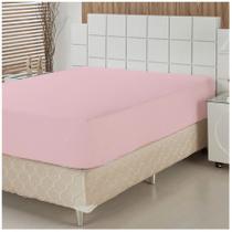 Lençol avulso queen size casal com elástico 1,58 x 1,98 x 30 várias cores ótima qualidade pousada pensão-rosa - BENEVIDES