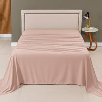 Lençol Avulso Sem Elástico Estampa Lisa 100% Algodão Kit de Cama Solteiro Casal Queen e King