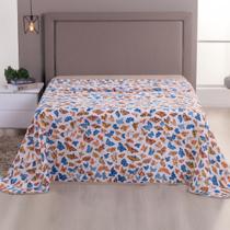 Lençol Avulso Sem Elástico Estampado 100% Algodão Kit de Cama Solteiro Casal Queen e King