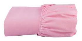 Lençol Avulso Solteiro 200 Fios 100% Algodão Com Elástico Rosa