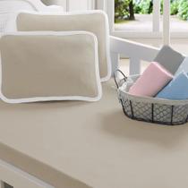 Lençol Bebê Avulso C/ Elástico 100% Algodão 70cmx1,30mx12cm