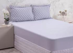 Lencol bella malha maria c/ chumbo queen 3pc - BELLA ENXOVAIS