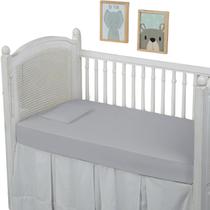 Lençol Berço 200 Fios com Elástico100% Algodão Avulso Toque Macio Liso 01 Peça