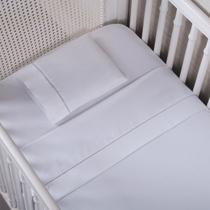 Lençol Berço 3 Pçs Ponto Palito Percal 200 Fios 100% Algodão Cor Branco Tecido Liso Lençol Berço 3 Pçs Ponto Palito Percal 200 Fios 100% Algodão Cor Branco Tecido Liso